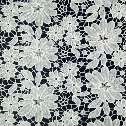 New Arrival Lace Fabric African Cord Lace Chemical Lace Fabric For Women Dress Wedding Guipure Lace Fabric Free Shipping