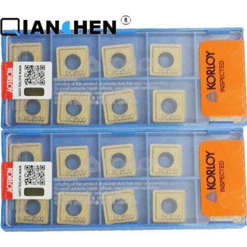 Original Korea Korloy SPMT130410-PD PC3500 SPMT130410-PD PC5300 SPMT180510PD PC3500 (10pcs/lot)internal Turning Tool Inserts
