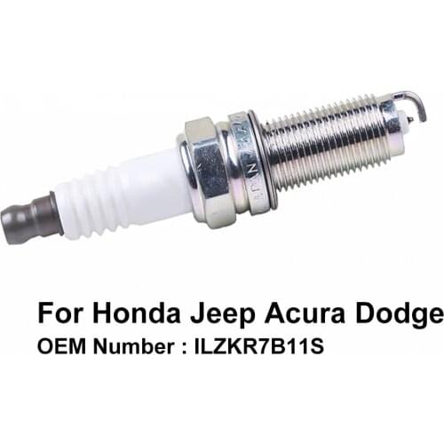 COWTOTAL Platinum Spark Plug for Honda CRV Odyssey Jeep Grand Cherokee Acura MDX RDX Dodge Journey OE ILZKR7B11S ( Pack of 4 )