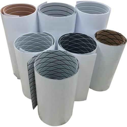 Customized Self-Adhesive EVA Foam Decking Sheet Pad Boat Name Logo Text Anti-Skid Faux Teak Synthetic Yacht Marine Flooring Mat