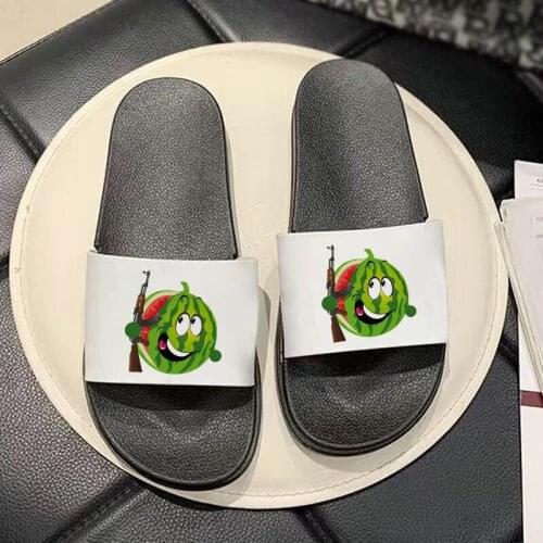Sofa Shoes Women Summer Indoor Slippers Beach Slide Sandals Words Flip Flops Non-slip Soft Lovers Couple Casual Shoes Ladies