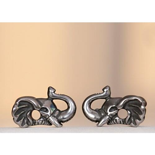 Elephant Stainless Steel Charms Making Beads For Jewelry Gift Bead For Bracelets DIY Craft Anklet Necklace Handmade Accessories