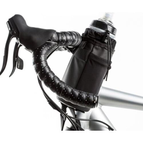 Bike Bottle Bag Heat Preservation Portable Scratch Resistant Drawstring Cold Insulation Water Bottle Holder Bag for Road Bike