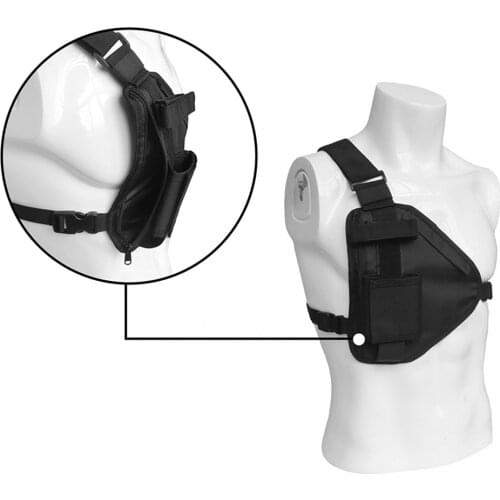 Lightweight Shoulder Bag Chest Crossbody Backpack Small Daypack for Outdoor Hiking Men & Women (Black)