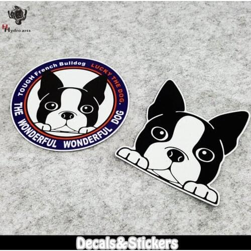 NO.L080 Cartoon Dog 3M Reflective Stickers MOTO GP Windshield Glass Sticker Waterproof Decals Racing Motorcycle Helmet