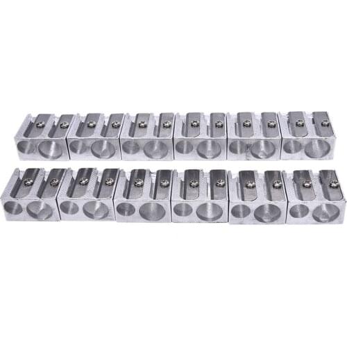 3PCS pencil sharpener excellent students metal pencil sharpener Two Hole For Home Schools Offices Children Gifts Supplies