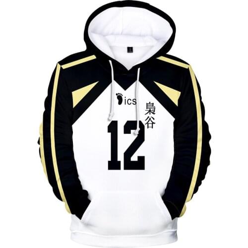 Hoodie Sweatshirt Cosplay Costume Akaashi Keiji Unisex Clothes Fashion Japan Anime Haikyuu 3D Fukurodani Academy Volleybal Club