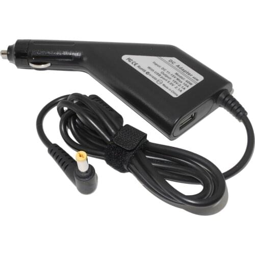 19V 2.15A 40W Laptop Dc Car Charger for Acer Aspire One 521 522 532H 533 722 725 753 756 D257 D260 D270 Power Adapter