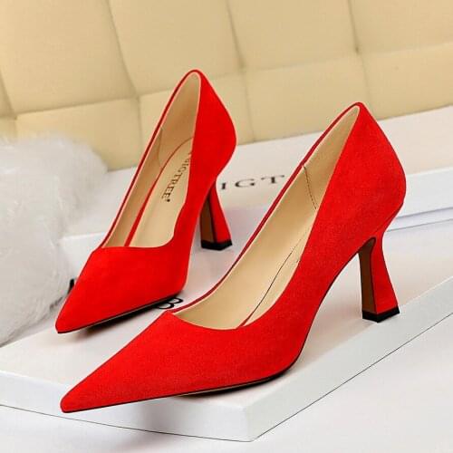 Women Heels Party Ladies Shoes Heels Women Pumps High Heels Shoes Pointy Sexy Wedding Shoes Plus Size zapatos de mujer