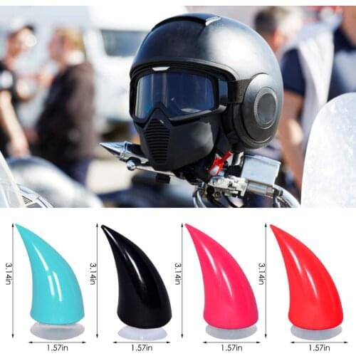 2pcs Car Motorcycle Helmet Devil Horn Cute Cat Ears Decoration Motocross Full Face Off Road Helmet Decoration Car Accessories