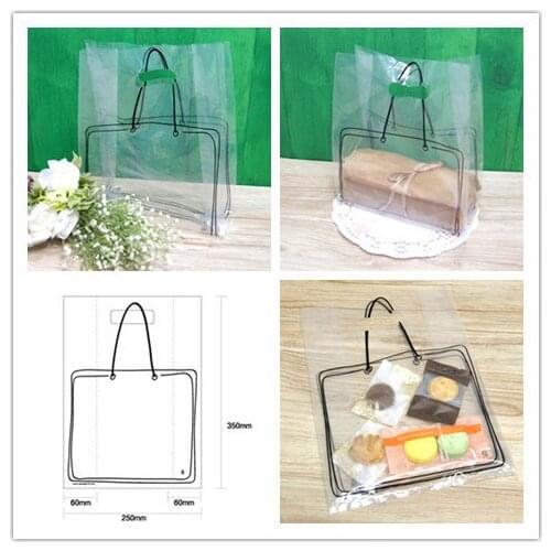 250*350mm Printed desert Biscuit Packing bag Food Korea Style gift bag take away bag
