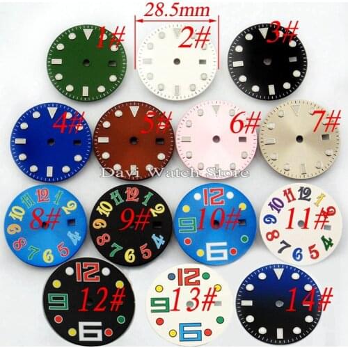 28.5mm sterile Dial fit Mingzhu DG2813/3804 movement 40mm case watch