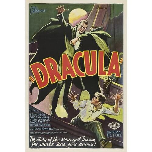 400X300MM dracula-1931-poster-styleF jumbo fridge magnet SFM-0281