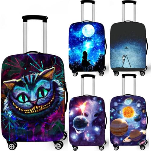 Alien / Cat /Universe Luggage Protective Cover for Travelling 18-32 Inch Trolley Case Suitcase Covers Travel Accessories