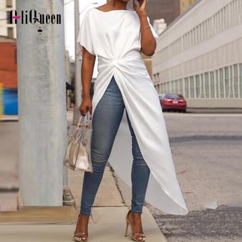 AliQueen Black And White Blouses