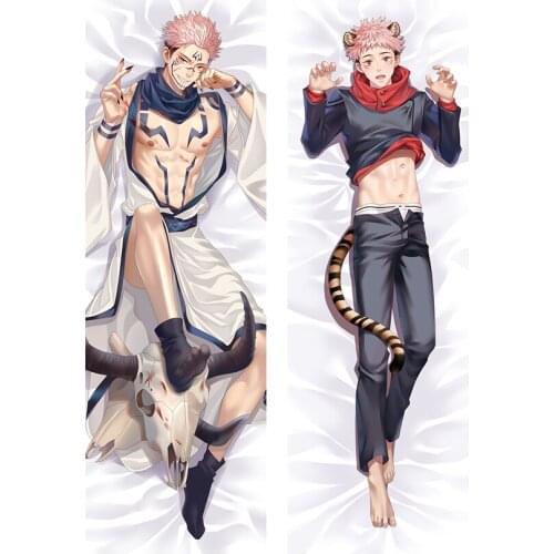Anime Jujutsu Kaisen Ryomen Sukuna Cosplay Dakimakura Pillow Case Hugging Body Prop