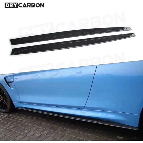 Carbon Fiber Side Skirts for BMW 3 Series F80 M3 4 Series F82 F83 M4 2012-2018 Door Bumper Side Skirts Apron Spoiler Body Kits
