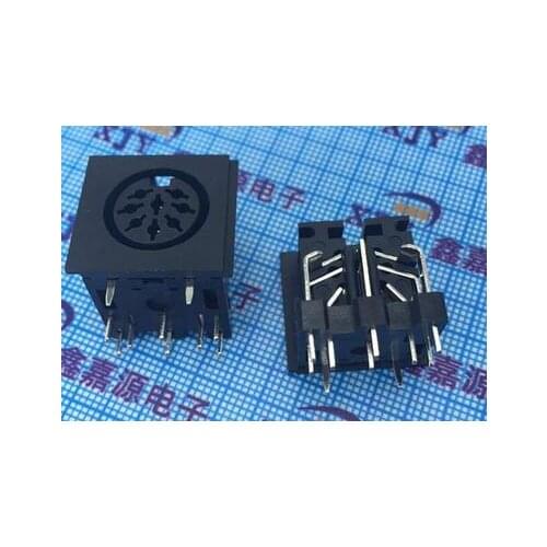 Large S-Video 5PIN BLACK Black Socket PS2 Socket DS-5-01 Plastic DC Socket free shipping