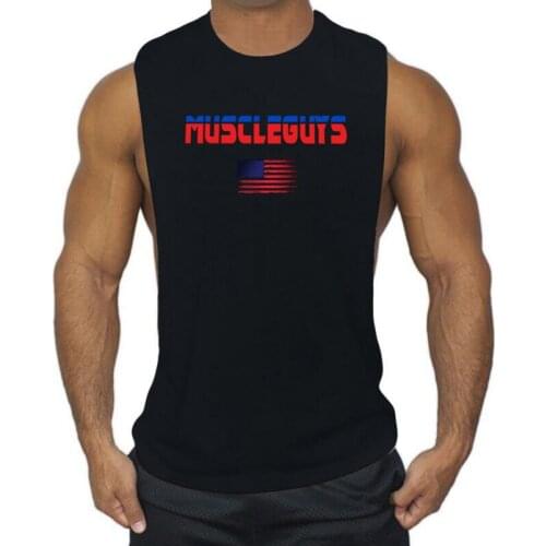 Muscle guys Brand Fashion Mens Gyms Tank Tops Low Cut Sexy Top Tees Xman Fitness Men Vest bodybuilding singlet tanktop