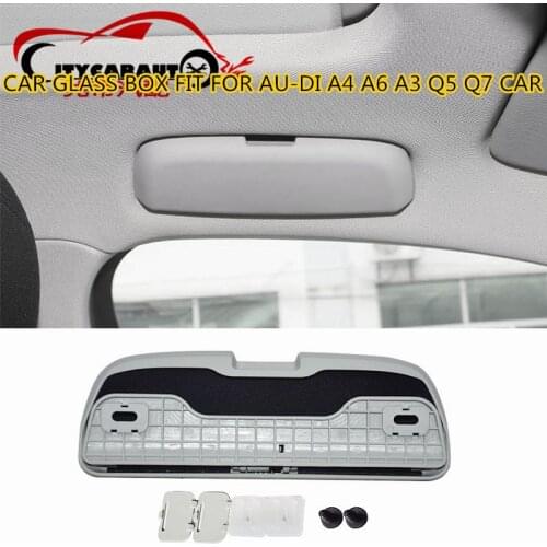CITYCARAUTO HIGH QUALITY GLASSES BOX CASE FIT FOR A4 A6 A3 Q5 Q7 ETC CAR INTERIOR HOLDER BOX GLASSES CASE BOX STORAGE