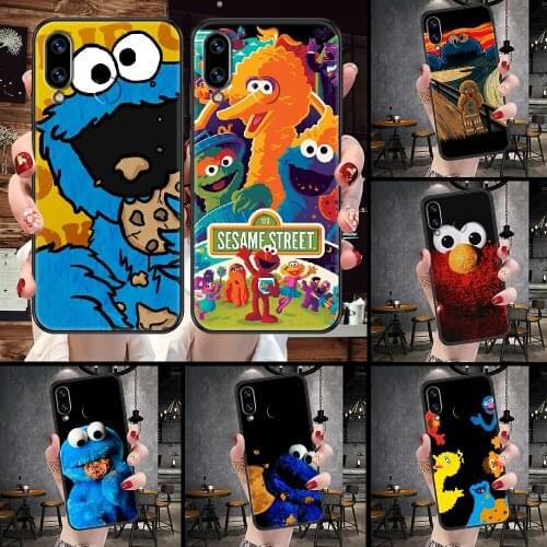 Sesame Street Phone Case For Huawei Honor 6A 7A 7C 8A 8X 8 9 9X 10 10i 20 Lite Pro black 3D prime silicone waterproof tpu back