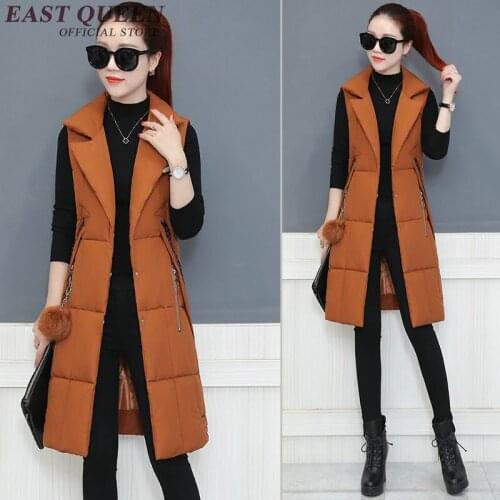 Long vest for women female autumn winter fashion 2018 waistcoat ladies long warm vest female sleeveless jacket women DD238