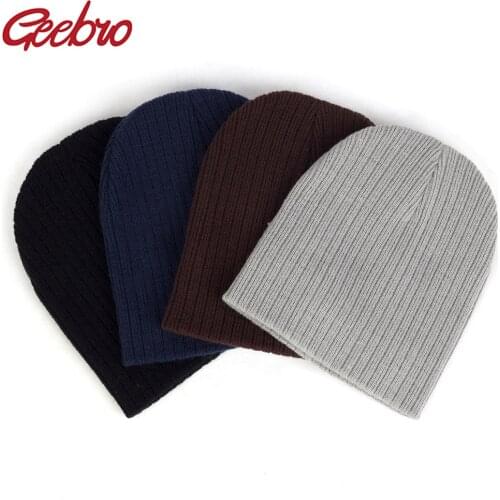 Geebro Fashion Casual Newborn Winter Hat Kids Knitted Cap Children Beanies Bady Girls Hats Headwear Toddler Caps Accessories