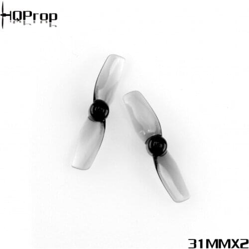 HQPROP 31MMX2 31mm 2-Blade PC Micro Propeller for RC FPV Racing Freestyle Brushed Tinywhoop Drones DIY Parts
