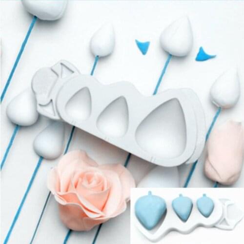 Flower Rose Cones and Thorns Texture Mould Silicone Mold Fondant Cake Decorating Tool Gumpaste Sugarcraft Rosebud Forms