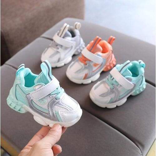 Size 21-30 Children Damping Casual Sneakers Baby Boys Wear-resistant Sneakers Girls Lightweight Shoes Baby Shoes with Breathable