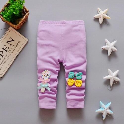 Girl legging child trousers autumn clothing to open file 100% cotton Pants spring new casual harem pants overalls baby PP Pants