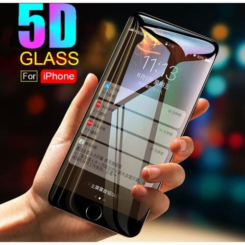 3Pcs 1Pcs 6D 5D Full Cover Screen Protector for iPhone 11 12 13 Pro X Xs Max XR 6 6S 7 8 Plus SE 2020 9H 3D Tempered Glass