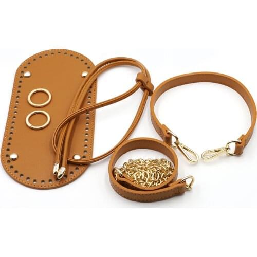 Fashion Diy Handmade Backpack Bag Accessories With Bags Strap Bottom Drawstring Bunches Leather Handles For Women Handbag #C