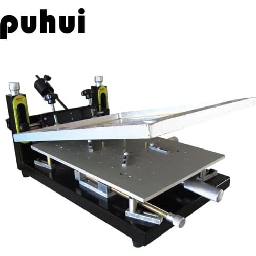 New Arrival PUHUI PH-HPP01 High Precision Solder Paste Printer PCB Board Welding Manual Stencil Printer Silk Printing Machine