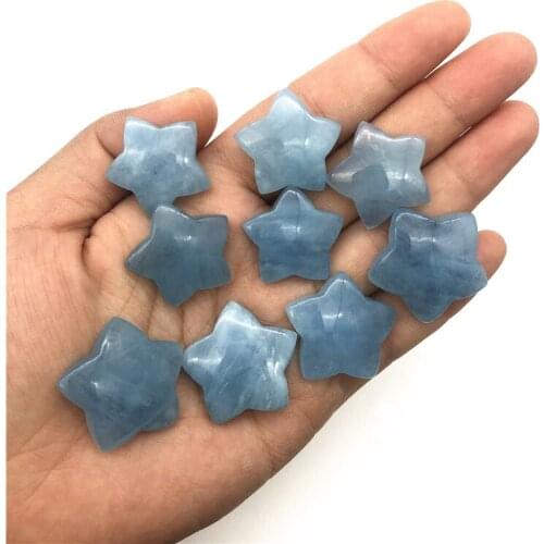 1pc Natural High Quality Blue Aqumarine Quartz Crystals Star Shaped Stone Healing Gemstone DIY Natural Quartz Crystals
