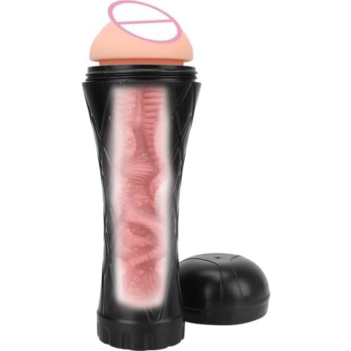 Sexy Trophy Male Masturbation Cup Glans Sucking Vagina Real Pussy Erotic Penis Pump Sex Toys For Men Adult Products