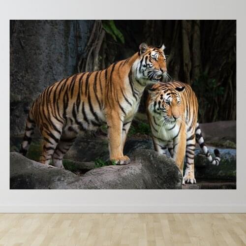 Tiger Lion Horse Wolf Domineering Animal Background Cloth Bedside Hanging Cloth Wind Decoration Room Wall-mounted Tapestry