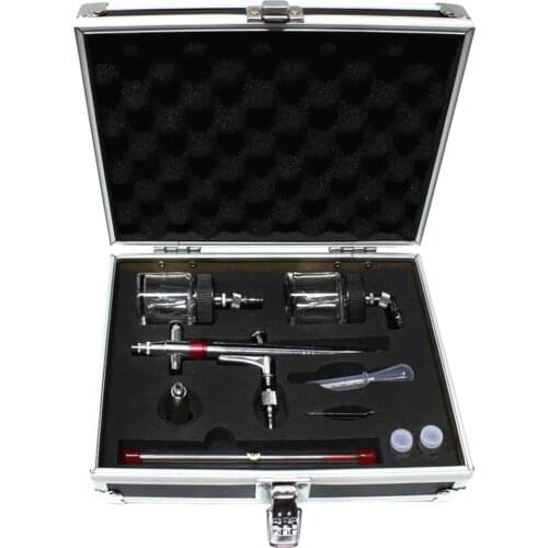 TJ-468K High Performance Airbrush Set Needles Fluid Tips Gravity Feed Airbrush for Art Nail , Model Coloring Crafts And Hobbies