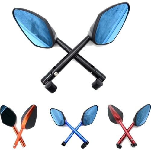 Universal Handlebar Rearview Motorcycle Mirror for Kawasaki ZX6R ZX7R ZX10R ZX14R NINJA650R Z800 Z1000 yamaha mt09 mt07