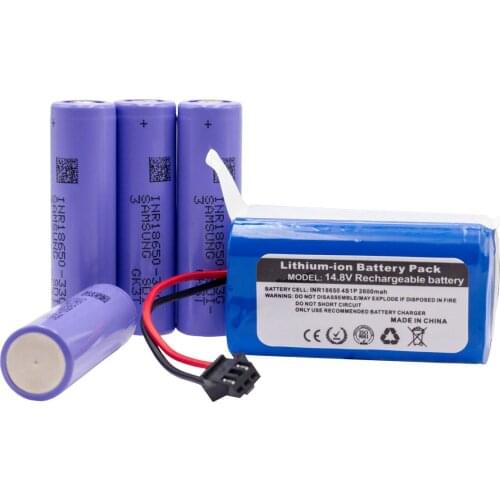 Built-In Samsung Battery 14.4V 3.2AH 2.6AH Conga Excellence 990 Ecovacs Deebot N79S DN622 Eufy Robovac 11S 15C 15S 35C Battery