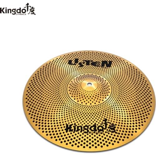 Golden 16" crash low volume quiet cymbal for drum set