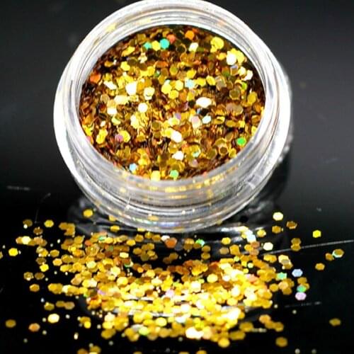 1 Box Laser Gold Color Sequins Nail Art Nail Polish White Silver Soak Off UV Gel Polish Glue Lacquer Manicure Varnish Tool
