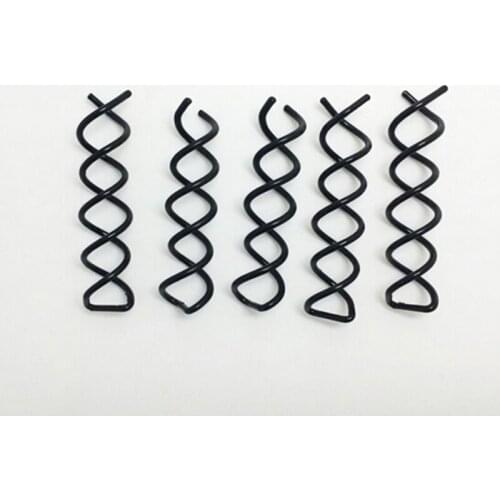 1pc Black Spiral Spin Screw Pin Hair Clip Hairpin Twist Barrette Black Hair Accessories Plate Made Tools