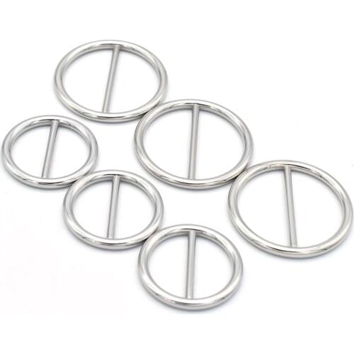 30/40mm Silver Round Buckle Wedding Button Circle Buckle Strap Buckles Belt Buckle Adjustable Buckles For Belt Scarf Buckle