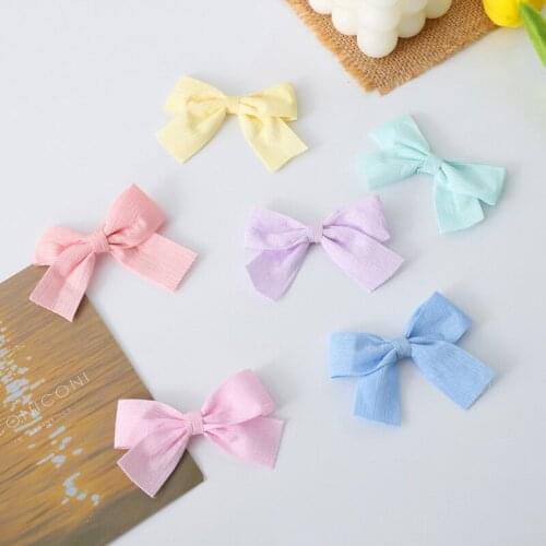 50pcs Blue Pink Embroidered Butterfly Bow Appliques DIY Clothes Decoration Sewing Garments Accesories Handmade Patchwork Craft