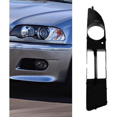 Car Left Black Fog Light Cover Fog Lamp Frame 51117049243 for BMW E60 2004-2007