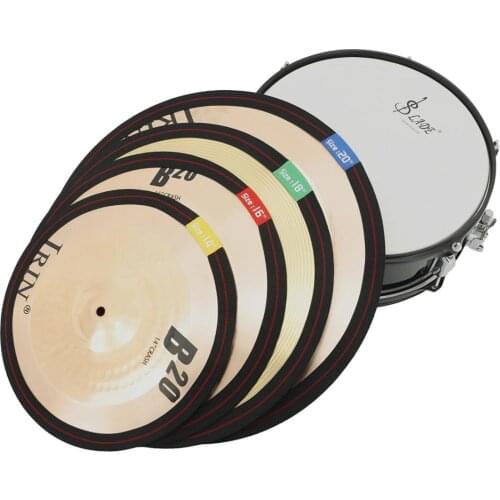 Drum Cymbal Mute Silencer Belt 14/16/18/20in Dampener Drum Percussion Instruments Accessories Parts