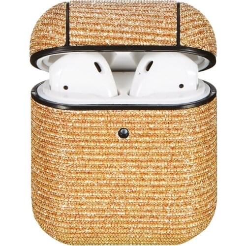 Shiny Crystal Diamond Hard Wireless Earphone Charging Case for Airpods 1 2 Accessories Cover for Apple Air PodsFunda Case Bag