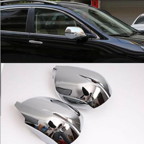 For Honda CR-V 2012-2016 2pcs ABS Chrome Rearview Mirror Moulding Trim Covers Garnish