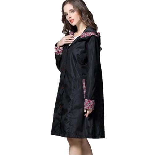 Knee Long Raincoat Women ,Waterproof Rain Coat Ponchos Jackets Female Capa De Chuva Chubasqueros Impermeables Mujer